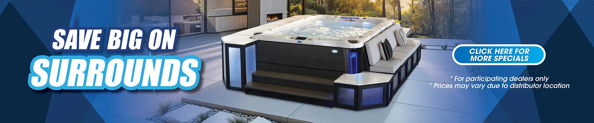 Calspas hot tub being used in a family setting - Edgewater