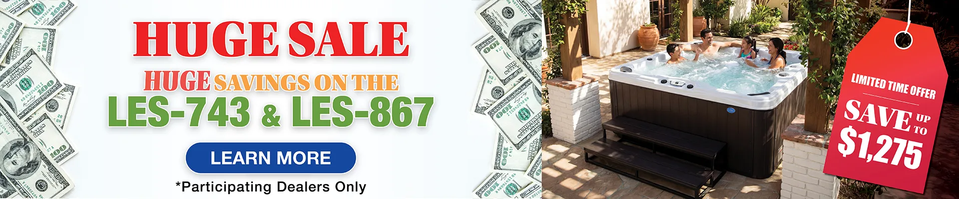 Calspas hot tub being used in a family setting - Edgewater